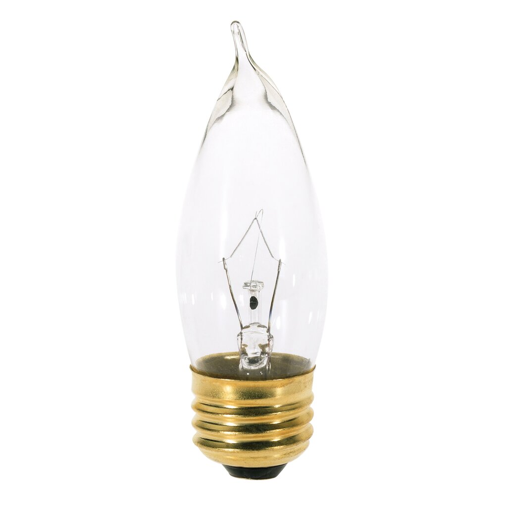 120 pack - SATCO S3764 25W CA10 Incandescent Light Bulb