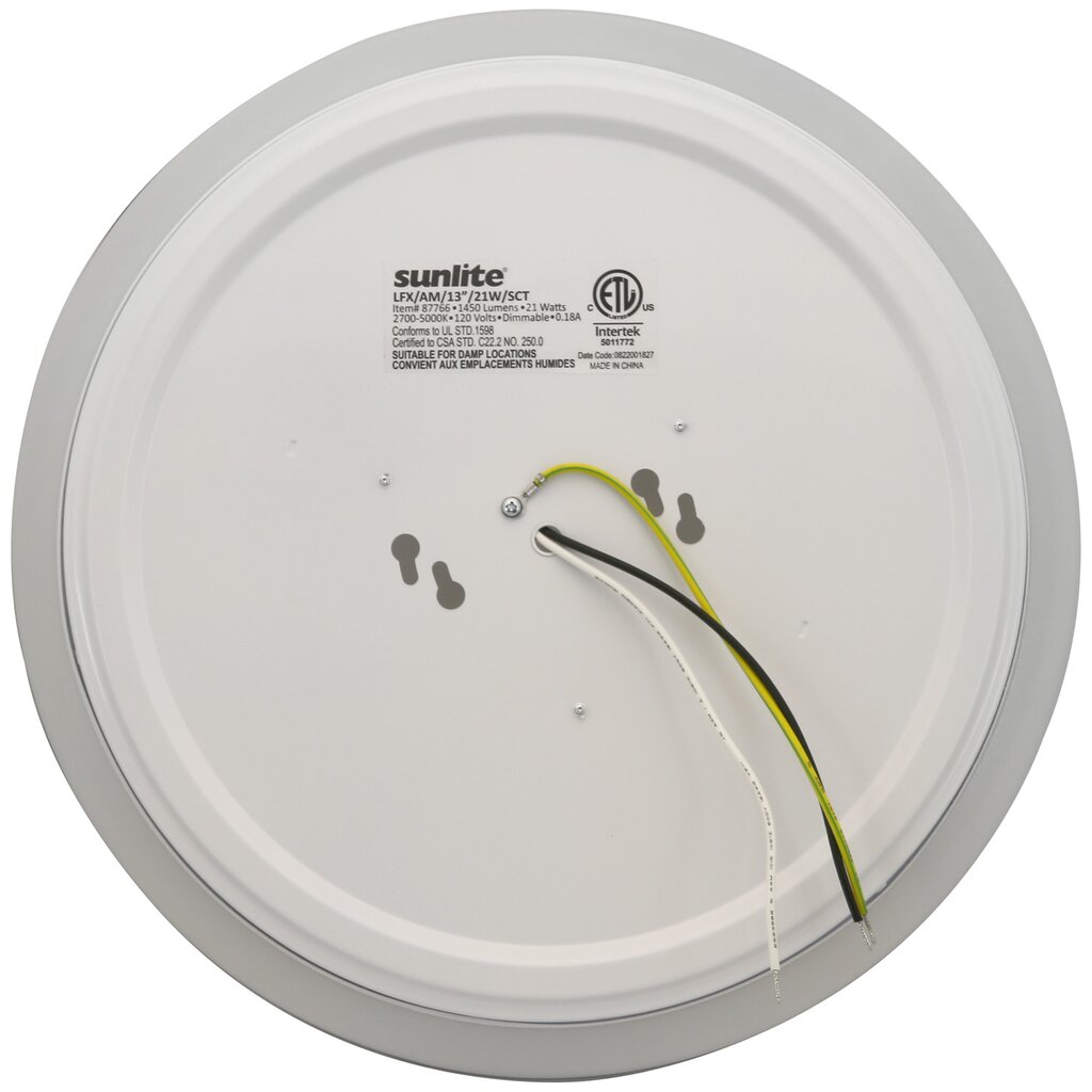 Sunlite 87766-SU Ceiling Fixture LFX/AM/13”/21W/SCT/BN LED Downlight