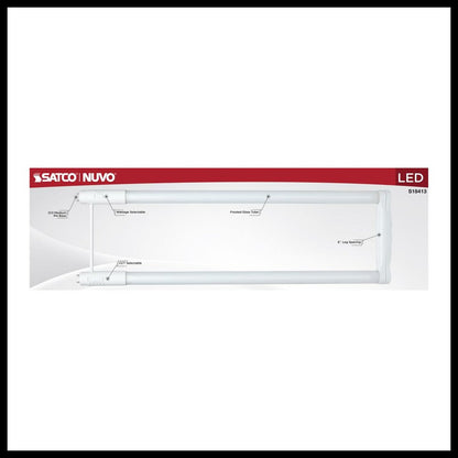 12 pack - Satco S18413 11.5W/13W/15W T8 LED Light Bulb