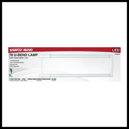 12 pack - Satco S18413 11.5W/13W/15W T8 LED Light Bulb