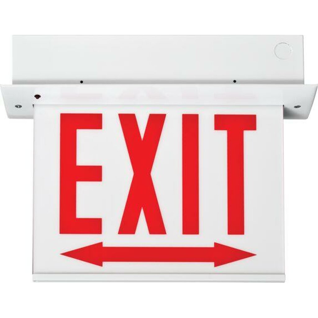 Lithonia EDGRC-W-EL-NAP LED Fixture Quantum Edge-Lit Exit Sign