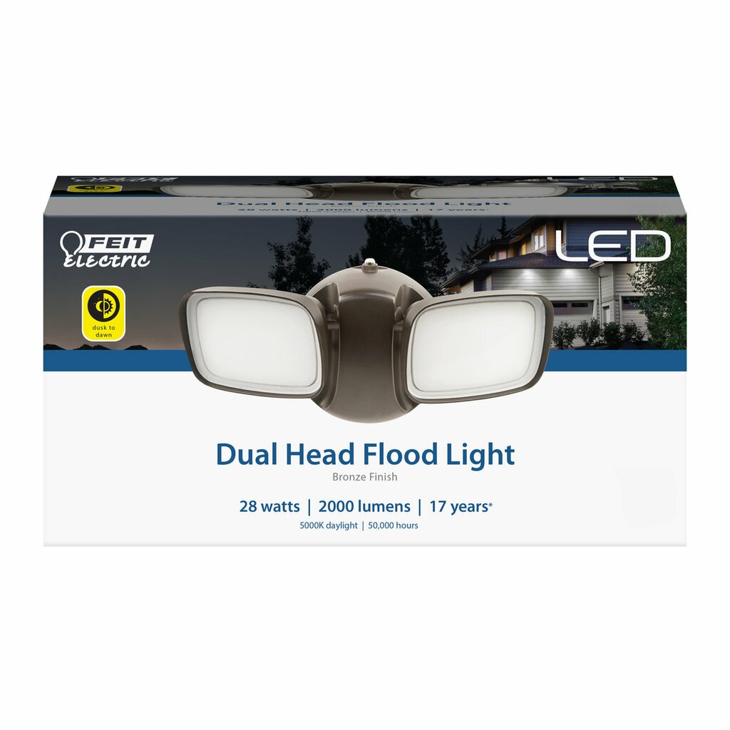 Feit Electric S9DFL/850/DD/BZ/V1 28W LED Dual Head Fixture Bronze