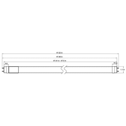 25 pack - Halco 87201 10.5W T8 LED Light Bulb