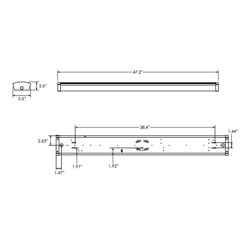 3 pack - Energetic Lighting WRA4NP52E83550-DF 40W LED Wrap Around