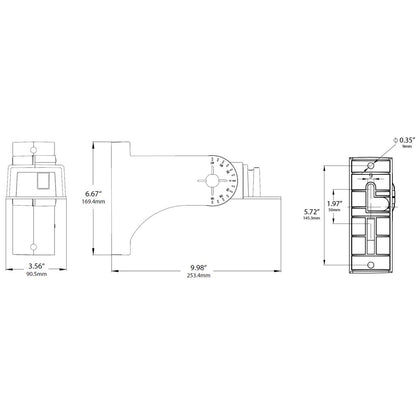 LED One AO0215-778 Arm mount for RGAL, SPAL & FL-MW Arm Mount