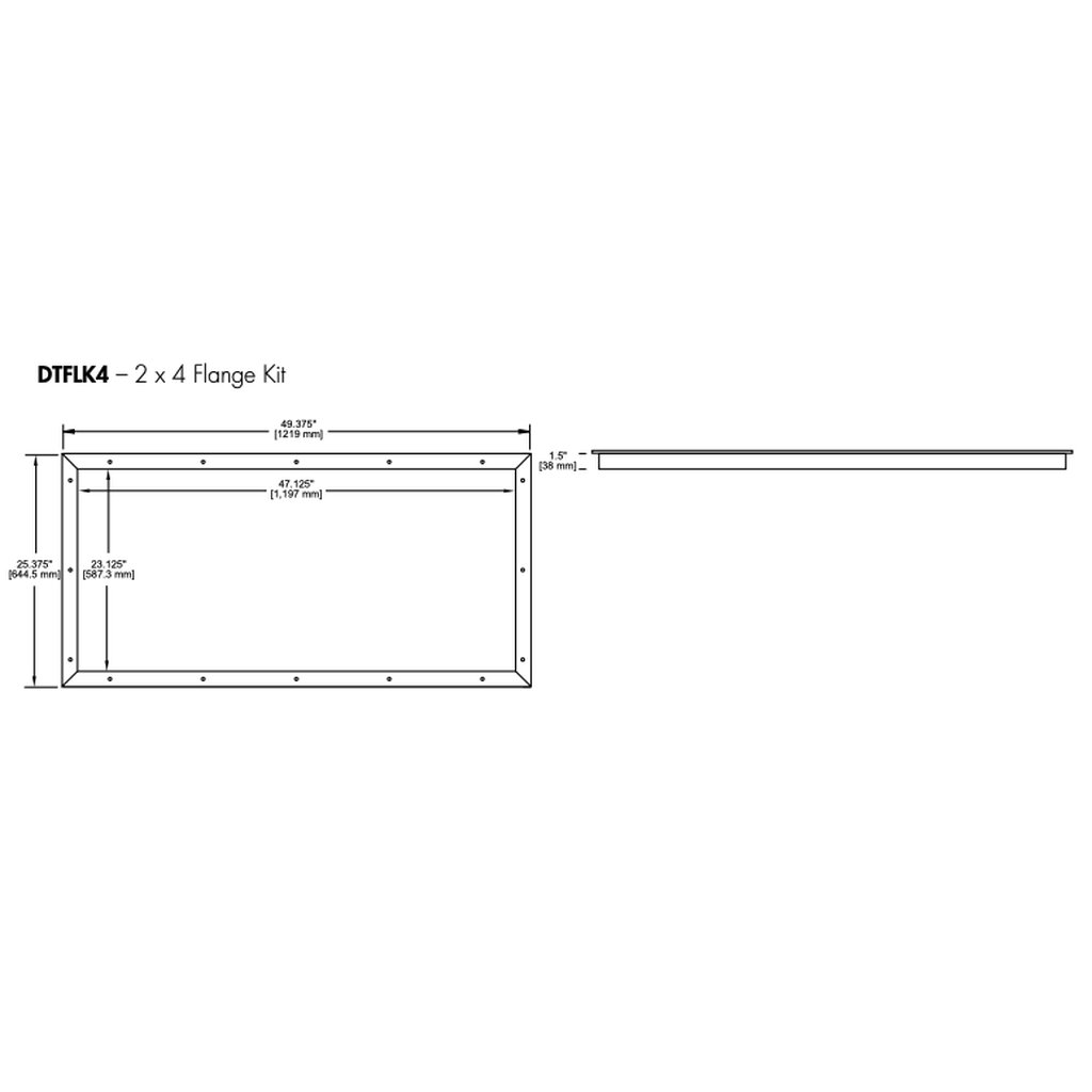 TCP DTFLK4 Flange Kit LED Indoor Troffer