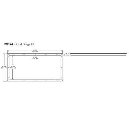 TCP DTFLK4 Flange Kit LED Indoor Troffer