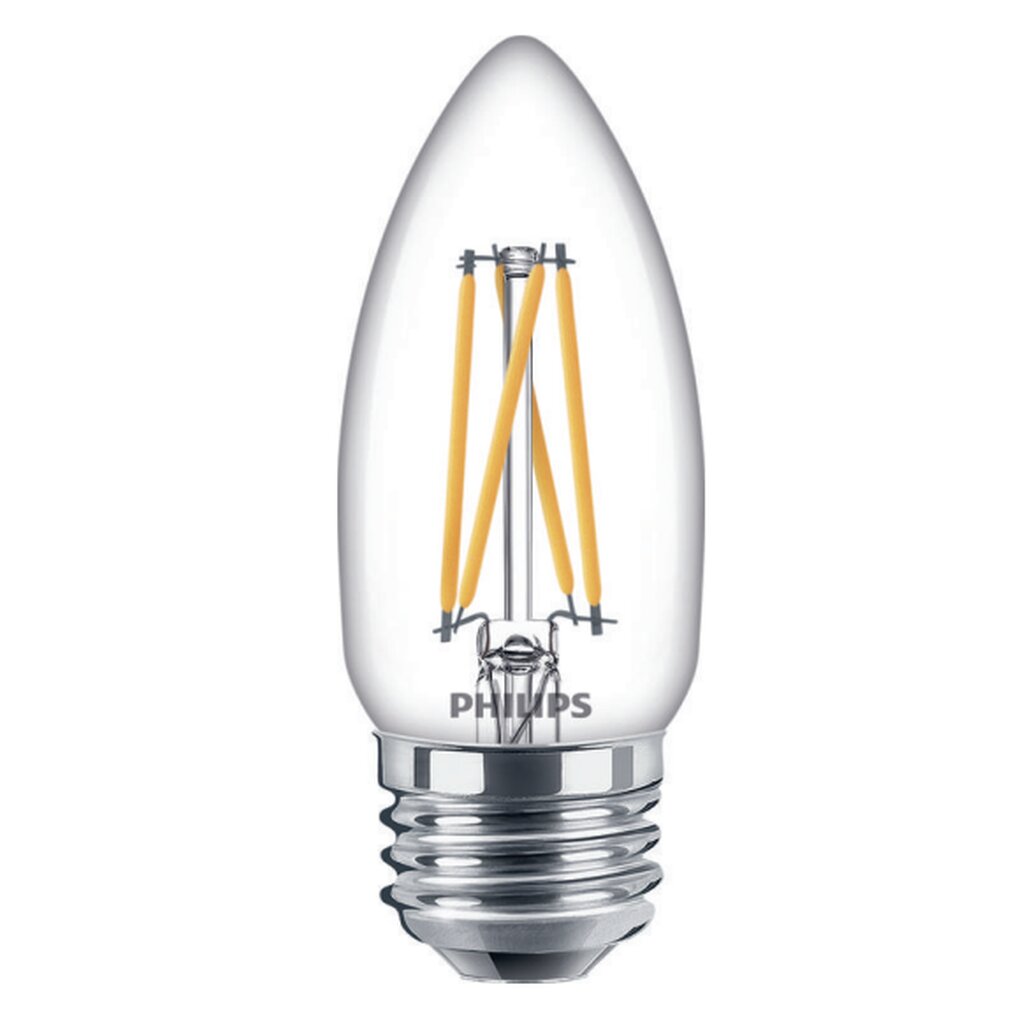 Philips 549345 5.5W B10 Dim to warm LED Light Bulb