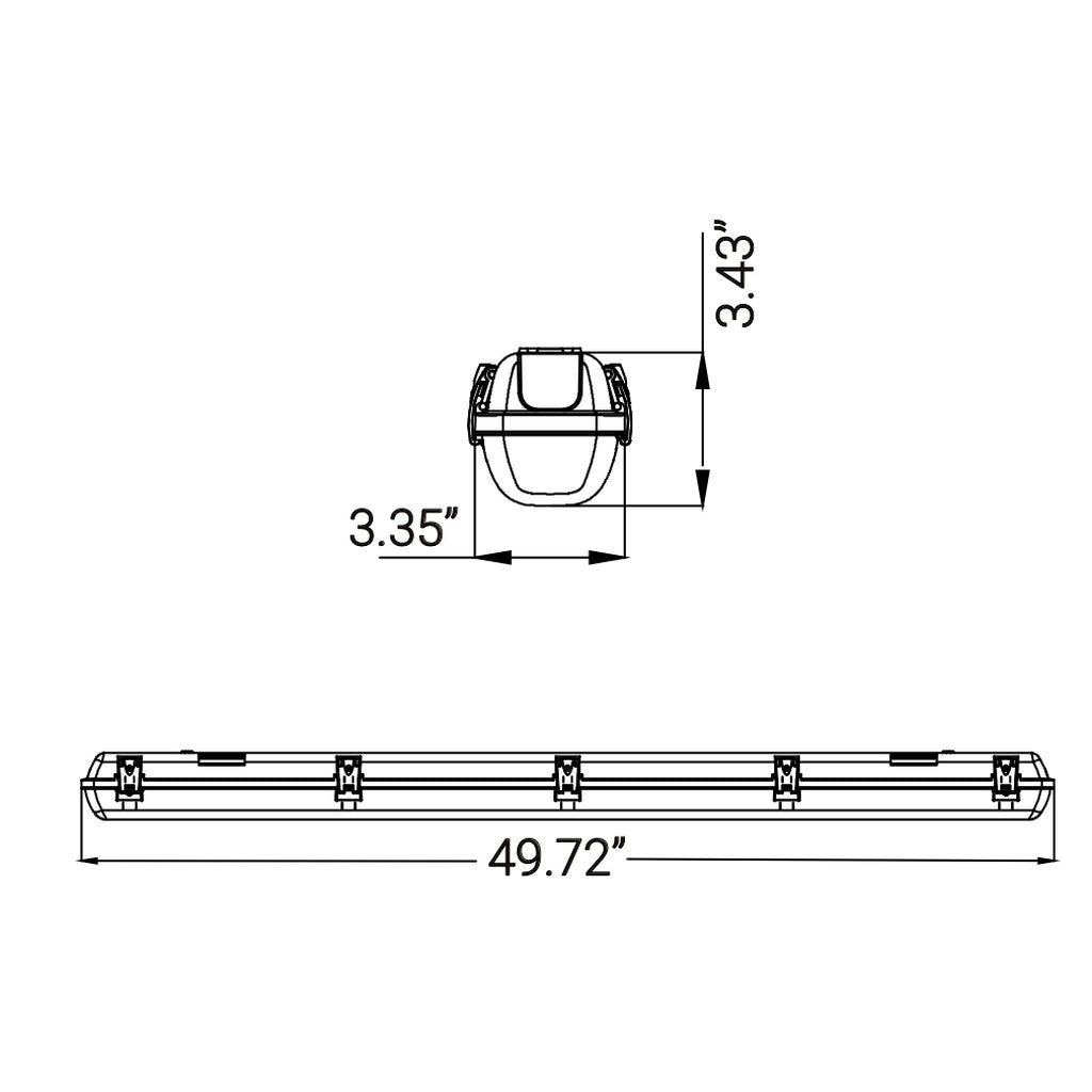 Sunlite 85260-SU 25W/38W/50W LED Surface Mount Dimmable Fixture