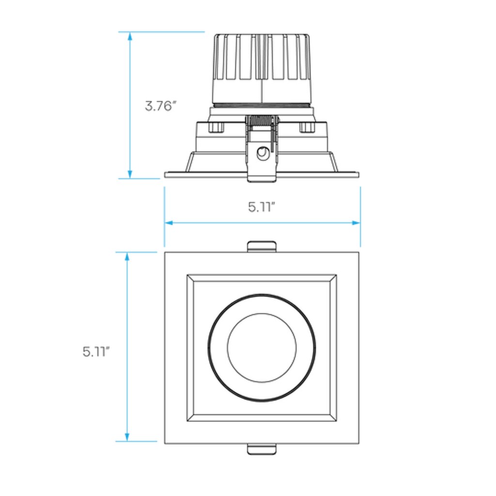 Luxrite LR32190 15W LED Gimbal Dimmable Fixture