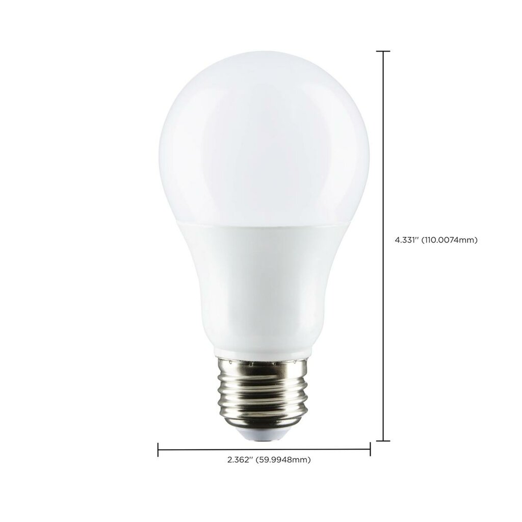 6 pack - Satco S29838 9.8W A19 Cool White LED Light Bulb