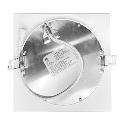 Luxrite LR23764 12W LED Wafer Dimmable Fixture 6" Mini Square CCT