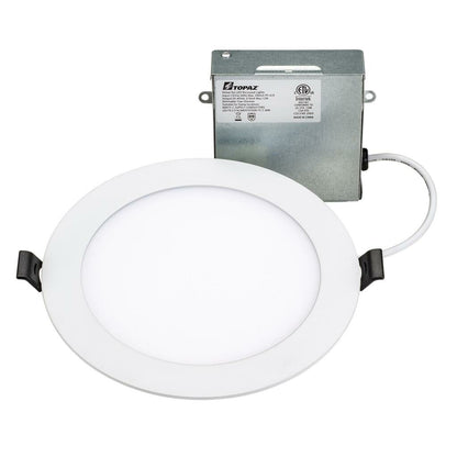 Topaz RDL6-10W-CS 9.5W 6" Round LED Downlight Dimmable Fixture Canless