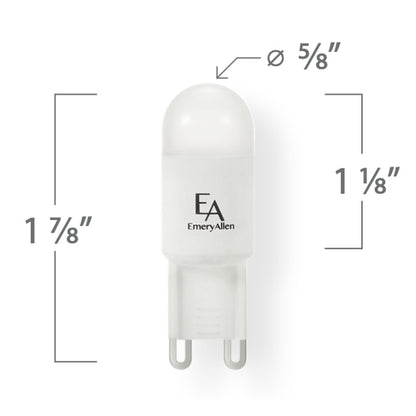 EmeryAllen EA-G9-2.5W-DTW-2718-D 2.5W T4 Dim to warm LED Light Bulb