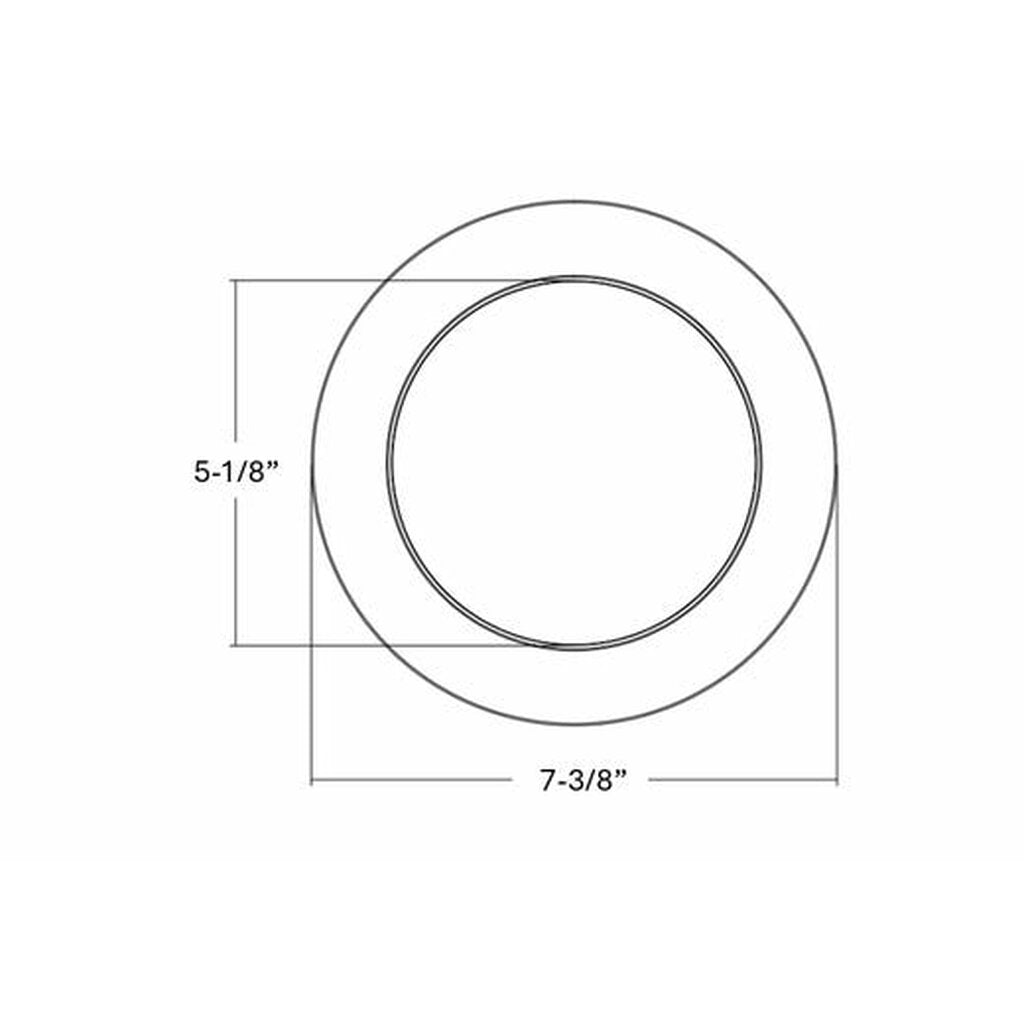 Halco 83891 15W 5/6" Round LED Downlight Retrofit Dimmable Fixture