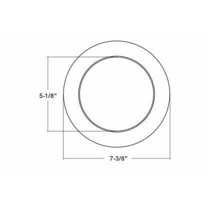Halco 83891 15W 5/6" Round LED Downlight Retrofit Dimmable Fixture