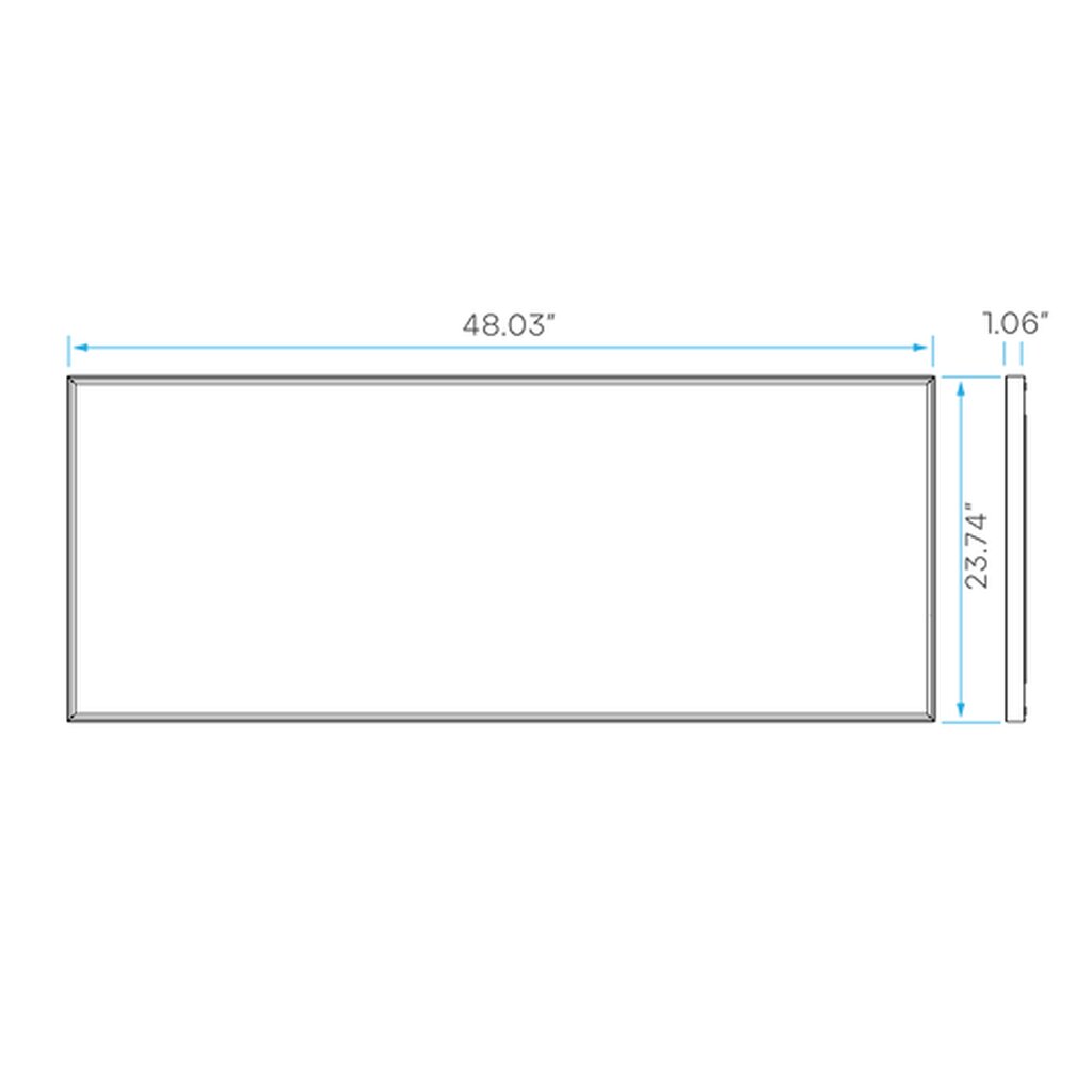Luxrite LR24014 40W/50W/62W LED Edge Lit Panel Dimmable Fixture