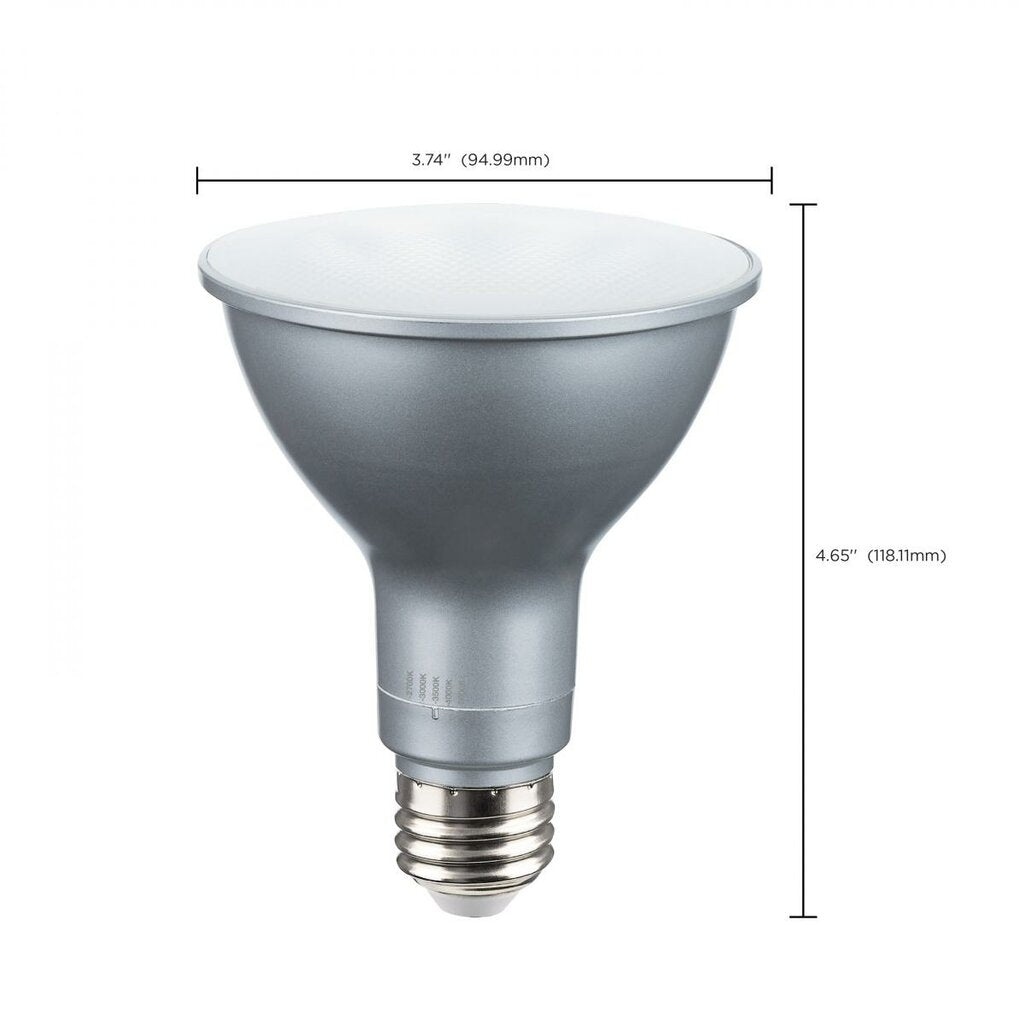 12 pack - Satco S39764 15W PAR30 Long LED Light Bulb