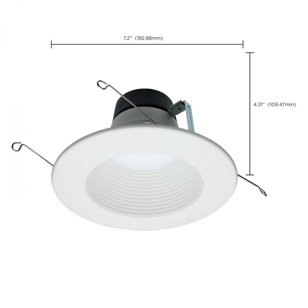 Satco S11883 8W/10.5W/13.5W LED Deep Baffle Fixture Field Selectable