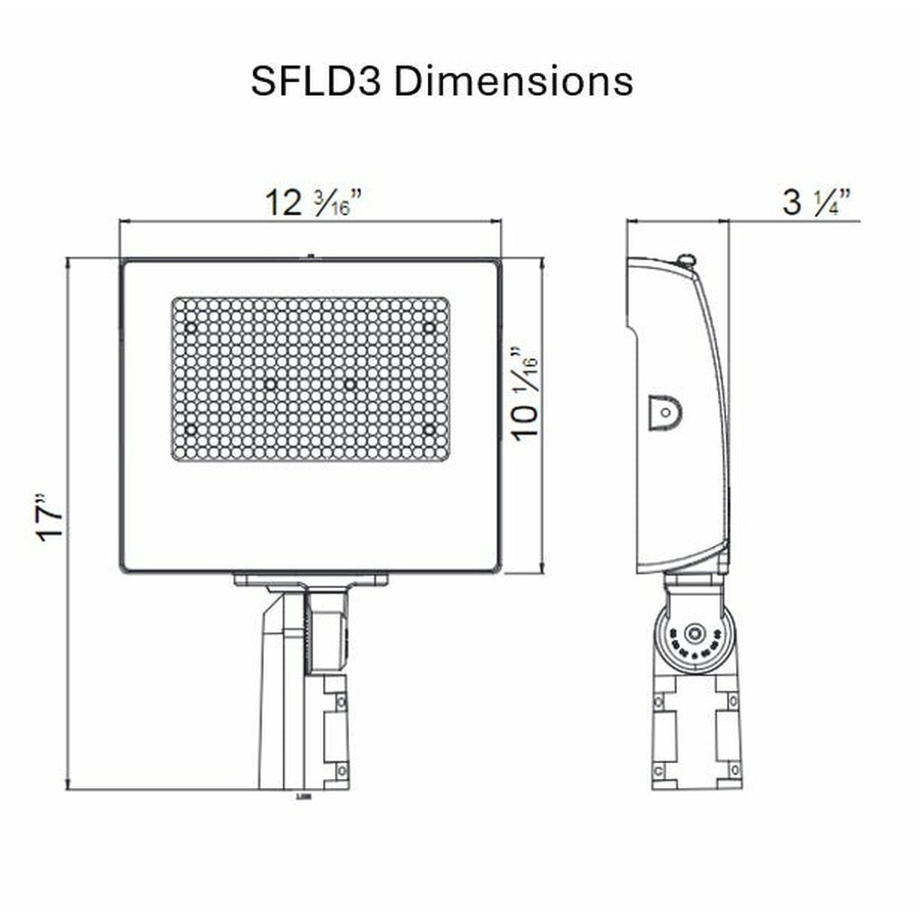 Halco 22909 Floodlight Fixture LED Sektor Bronze with Lens Shift