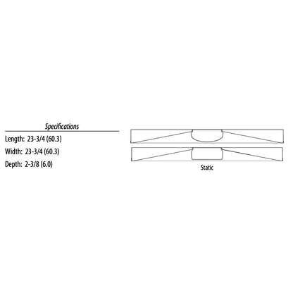 Lithonia 2BLT2RB 33L ADP LP835 LED Ribbed Reflector Fixture