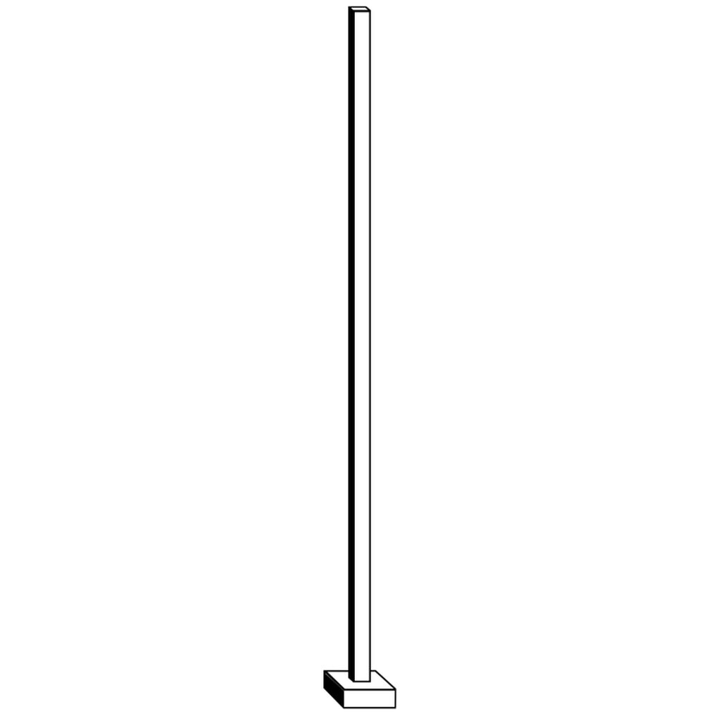 Lithonia SSS 20 4C DM19AS DDBXD L/AB SQUARE STRAIGHT STEEL 20' SQUARE