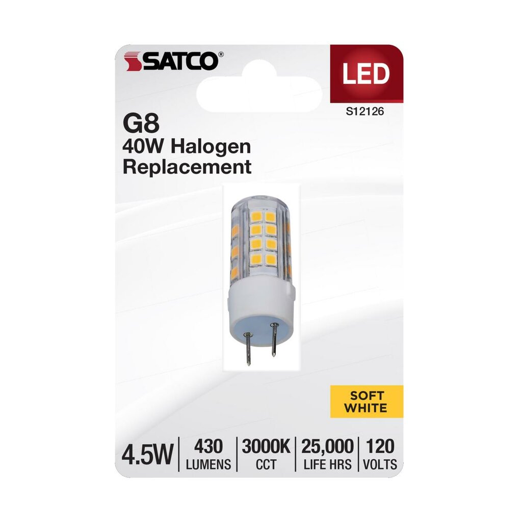 Satco S12126 4.5W T6 LED Light Bulb