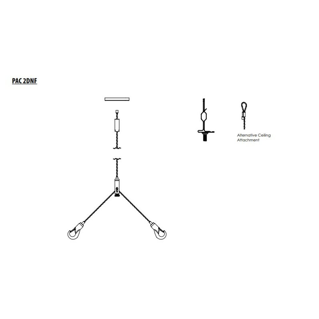 Lithonia PAC 2DNF 36 Panel Air Craft Kit - 36in Panel Aircraft Kit Y