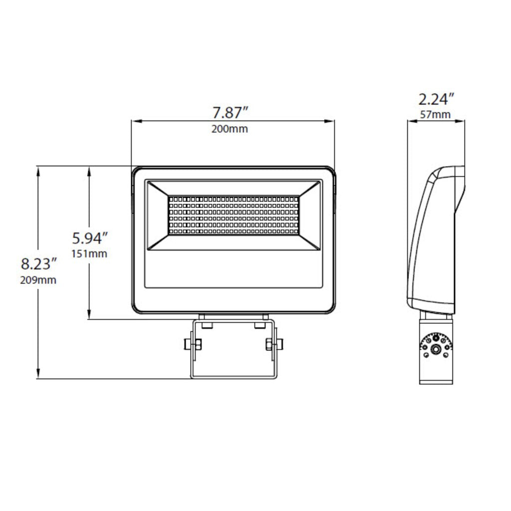 LED One LOC-FL-MW(35/50/60)MCCT(30/40/50)D 35W/50W/60W LED Wall Pack