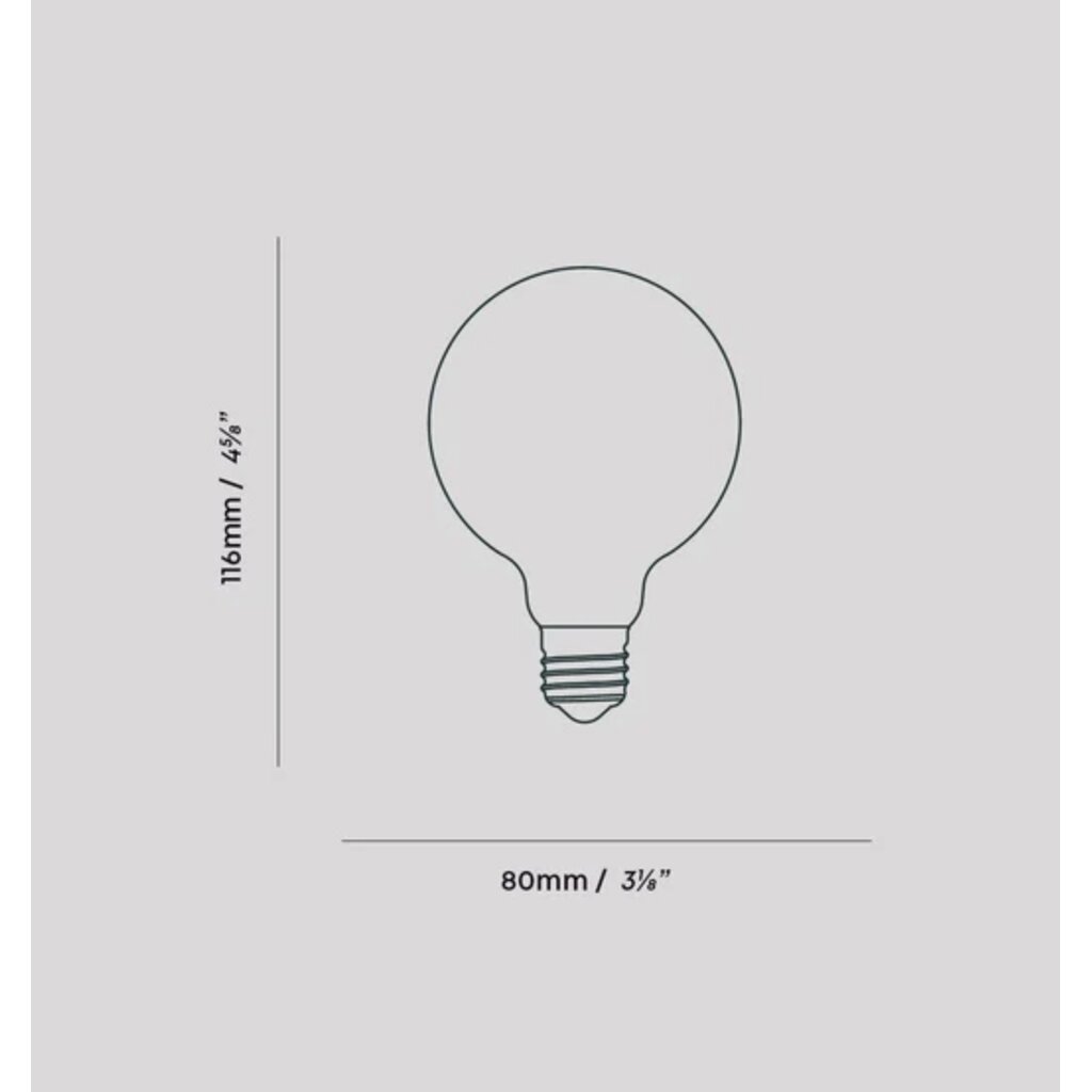 Tala PORC-II-6W-2700K-E26-MP-120V 6W G25 Warm White LED Light Bulb