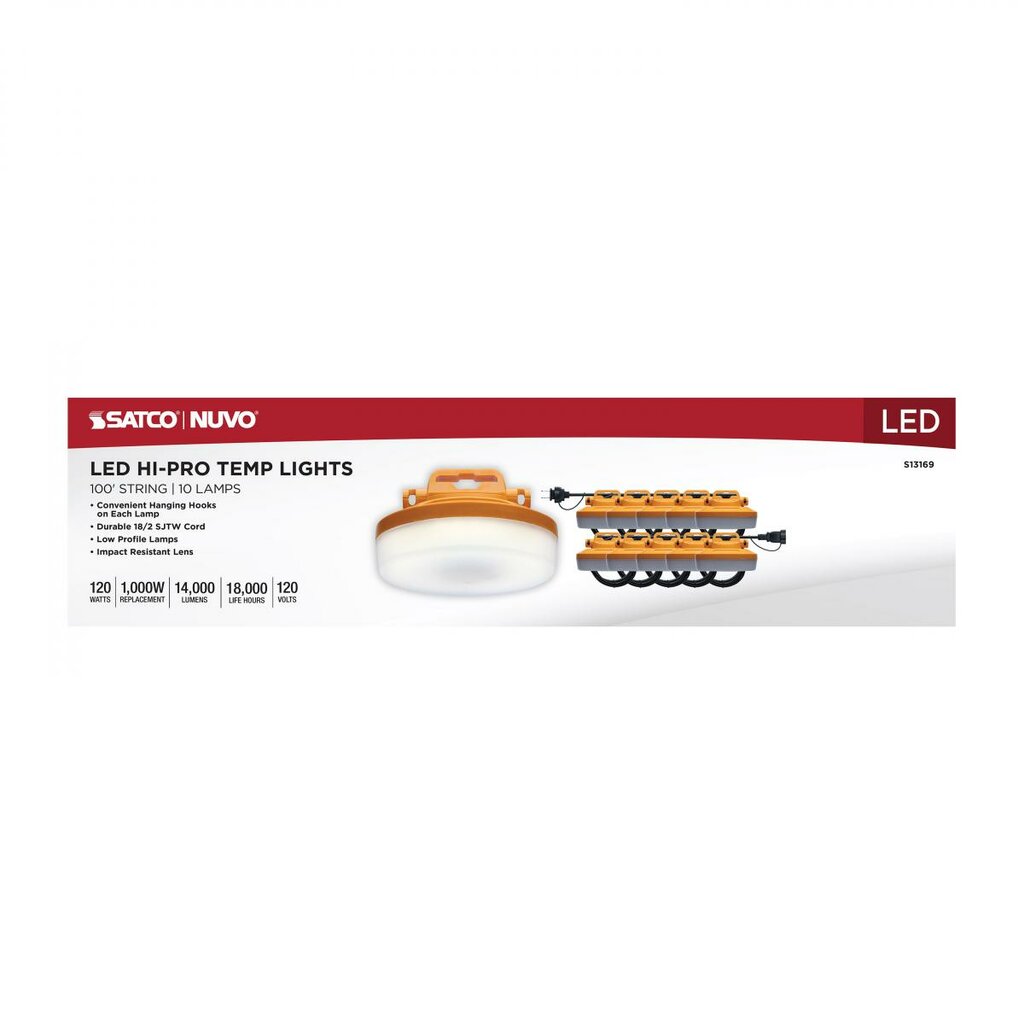 Satco S13169 120W LED Fixture SATCO WORK STRING LIGHT Work Lights