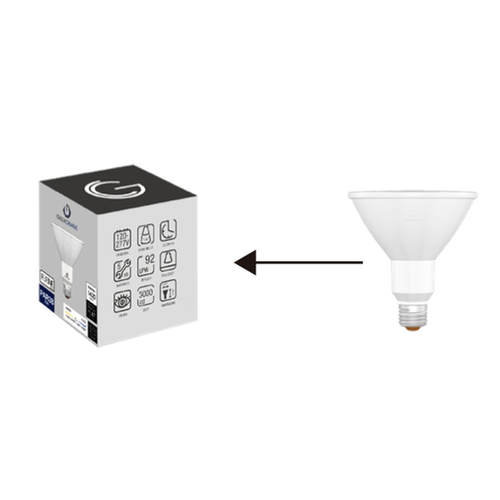 6 pack - Green Creative 37206 15.5W PAR38 LED Light Bulb
