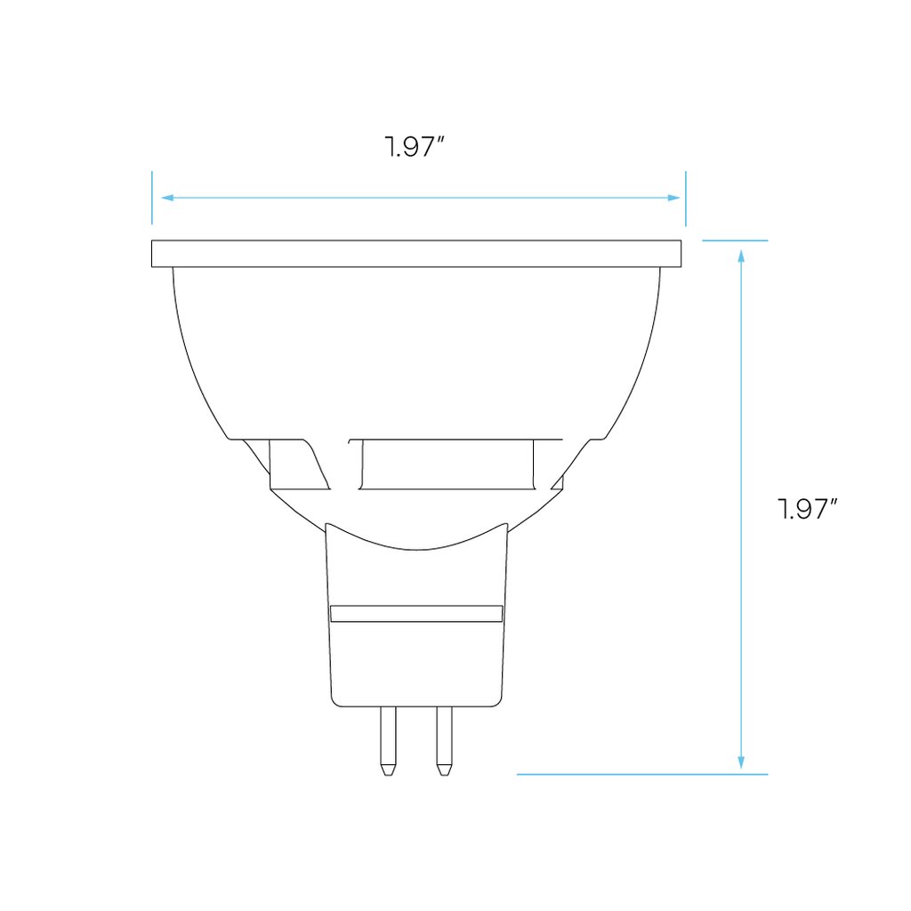 6 pack - Luxrite LR21407 6.5W MR16 LED Light Bulb