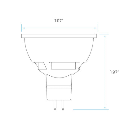 6 pack - Luxrite LR21407 6.5W MR16 LED Light Bulb