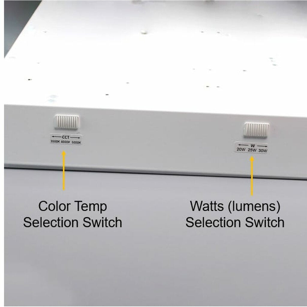 Halco 81799 20W/25W/30W LED Dimmable Fixture 2x2 Center Basket Troffer