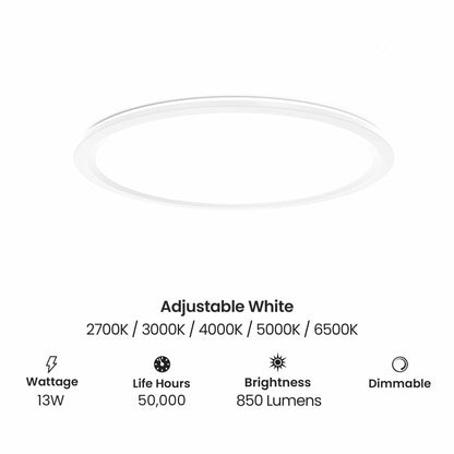 Feit Electric FP11RT/5CCT/NL/WH 13W LED Fixture 11 in. Adjustable