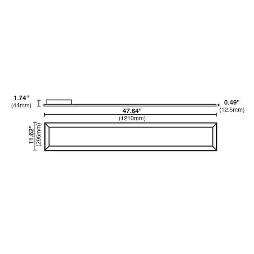 Halco 10330 25W/30W/40W LED Dimmable Fixture ProLED Select Edgelit
