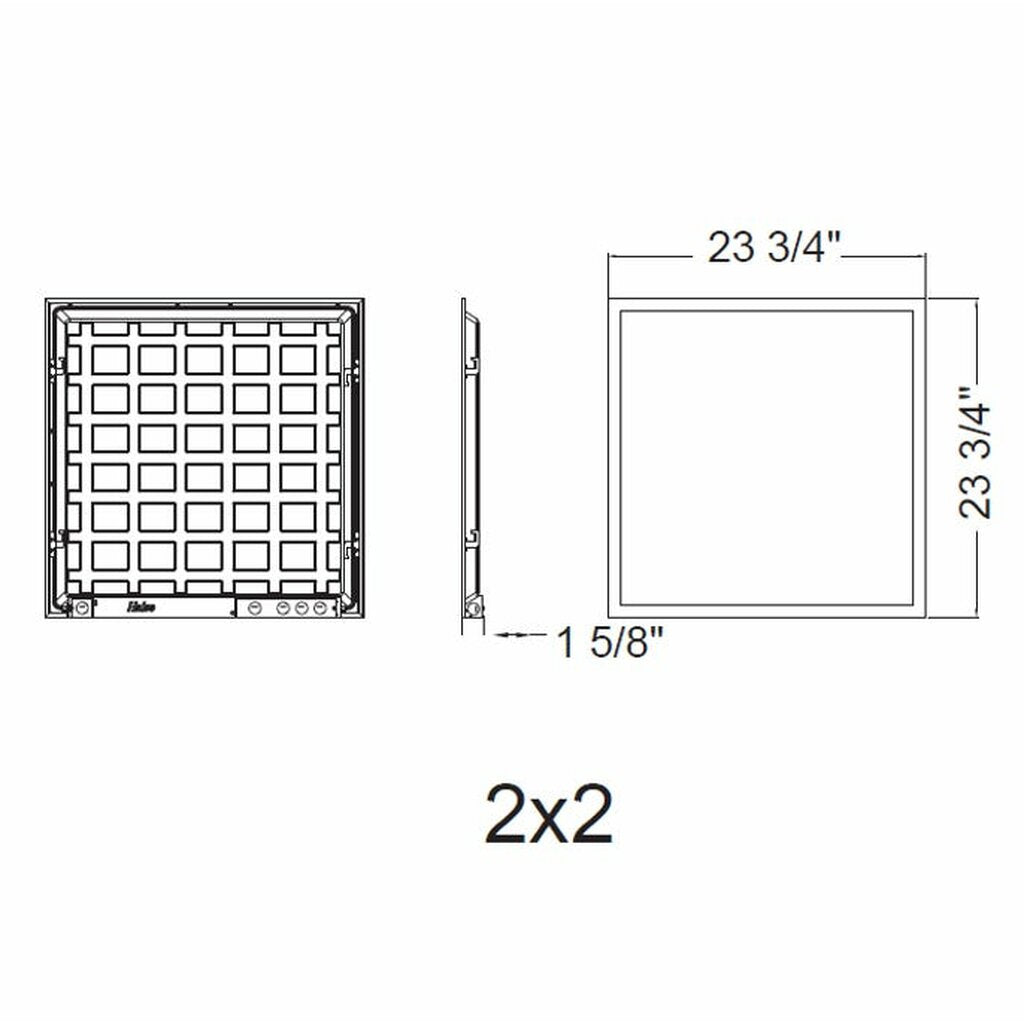 Halco 90525 20W/30W/35W LED Fixture 2x2 Flat Panel Lumen & Color