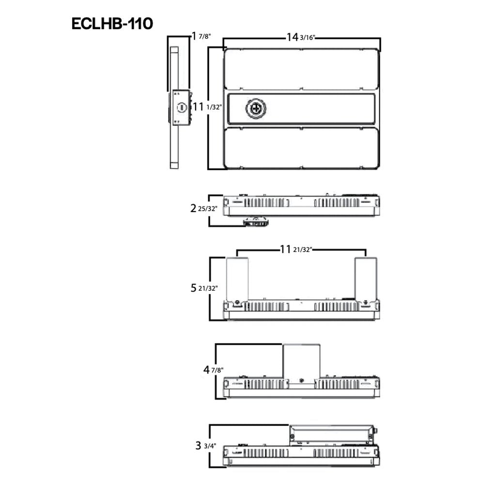 Halco 36104 110W LED Dimmable Fixture ProLED Essential Compact Linear