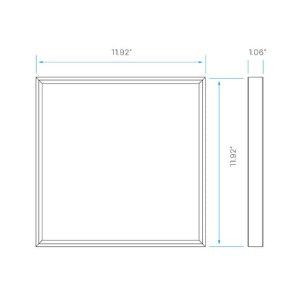 Luxrite LR24010 12W/16W/20W LED Dimmable Fixture 1X1 SLIM SURFACE