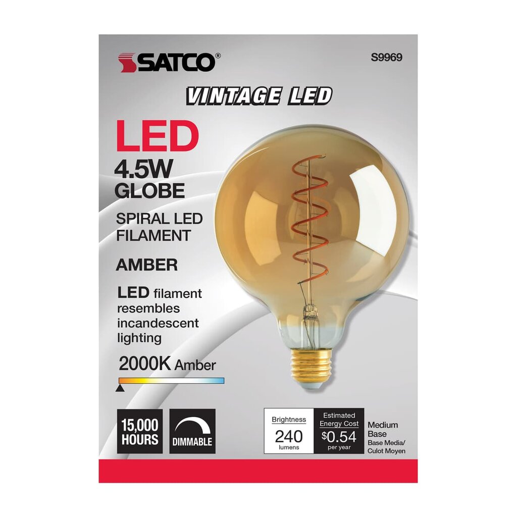 6 pack - Satco S9969 4.5W G40 LED Light Bulb