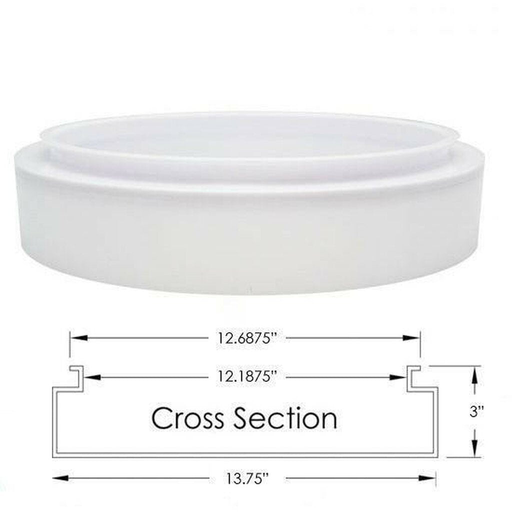 LENS-1141 Replacement Lens INCON - 14 INCH PLASTIC CIRCLE SHAPE SPARE