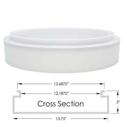 LENS-1141 Replacement Lens INCON - 14 INCH PLASTIC CIRCLE SHAPE SPARE