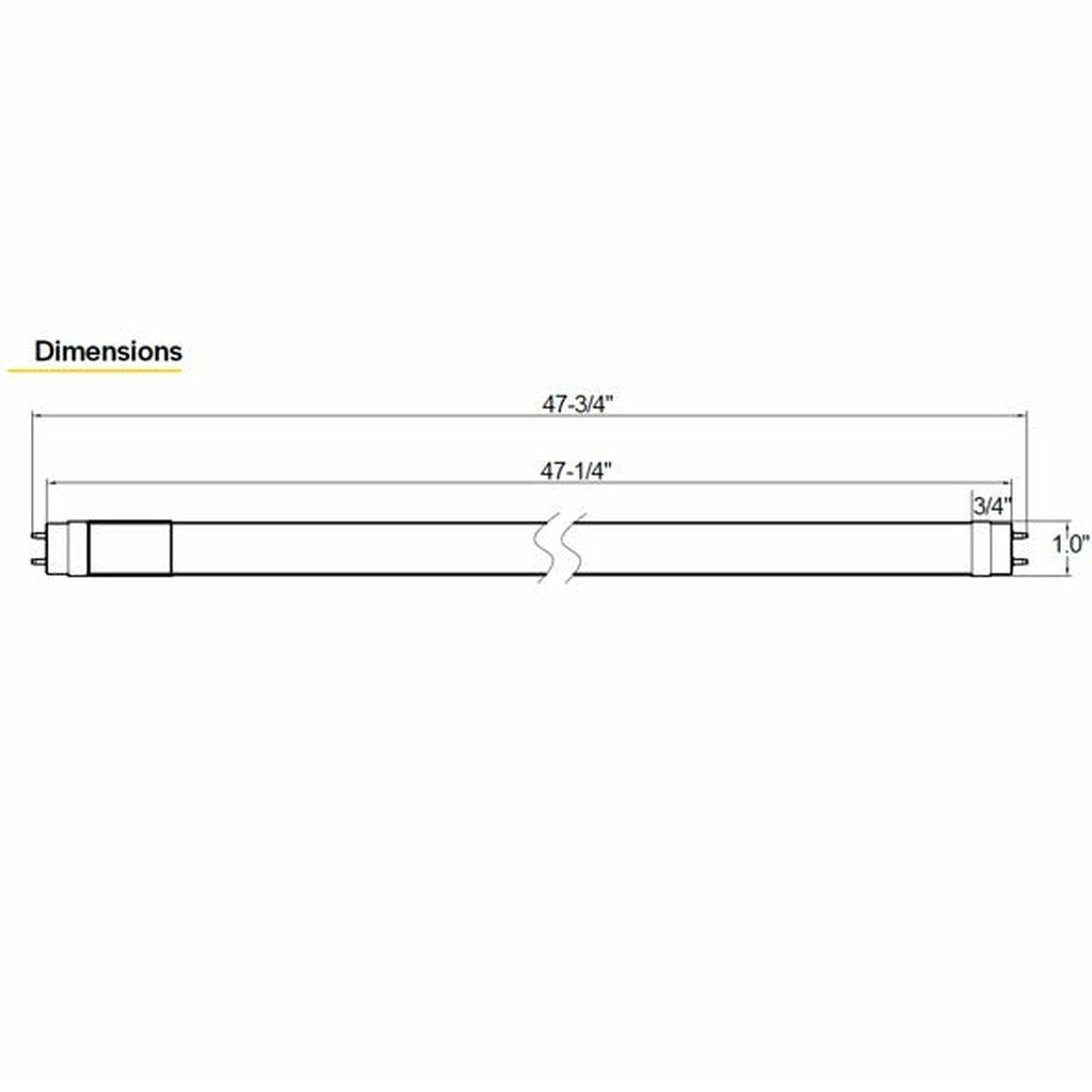 25 pack - Halco 87217 17W T8 LED Light Bulb