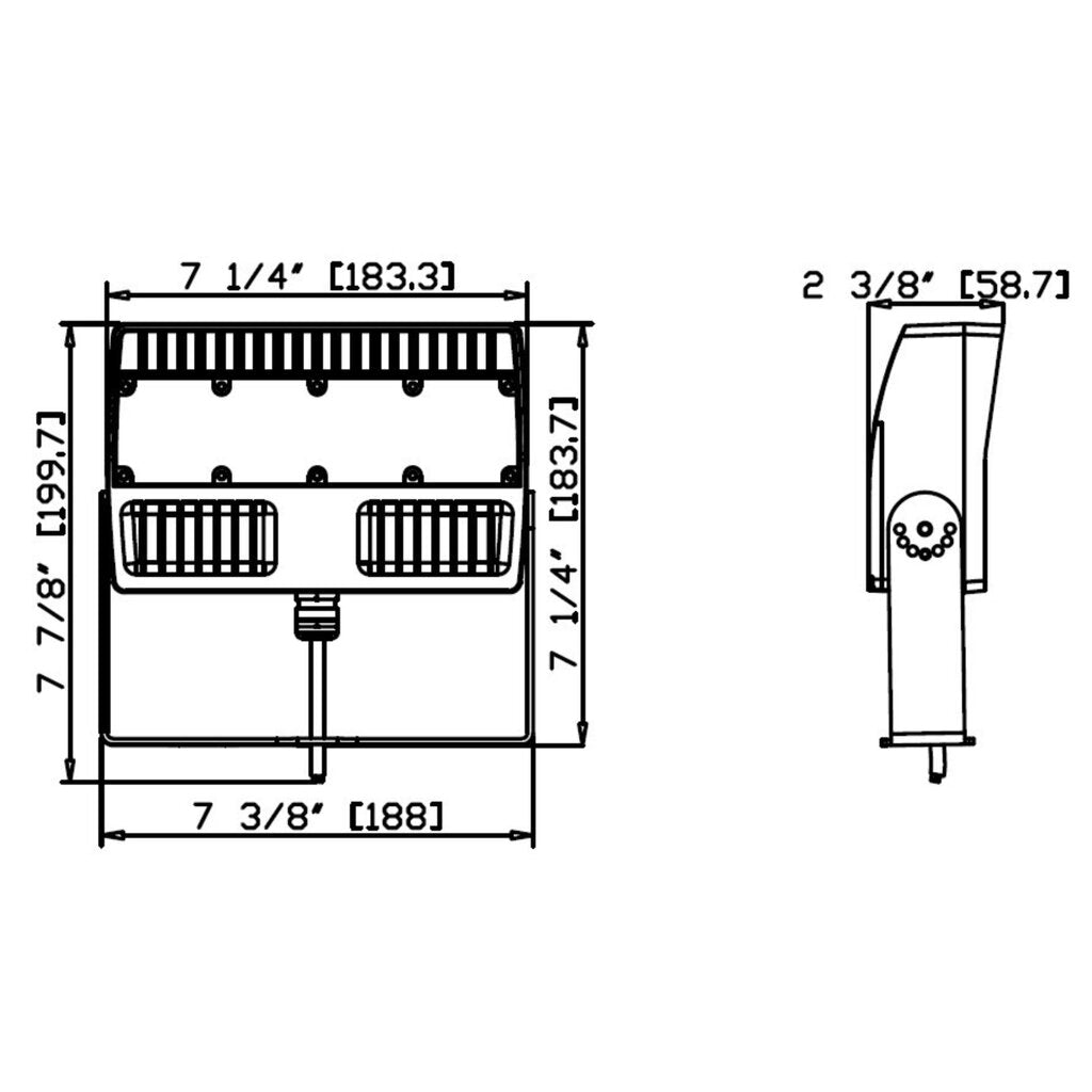LED One LOD-KFL-20W-50K-LV-V11 20W LED Flood Light Fixture