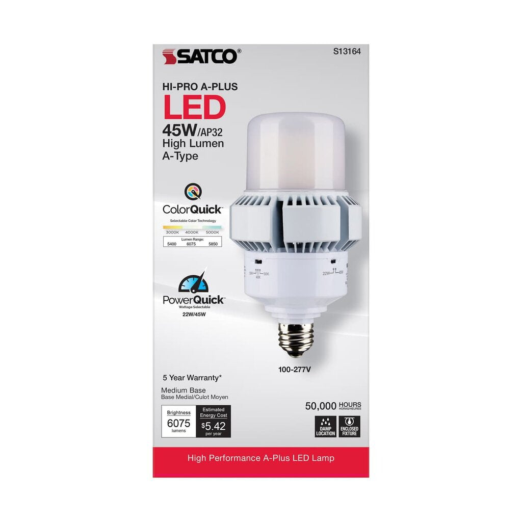 Satco S13164 22W/45W LED Light Bulb
