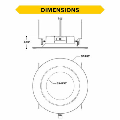 Halco 89018 10W LED Smooth Dimmable Fixture Residential Retrofit