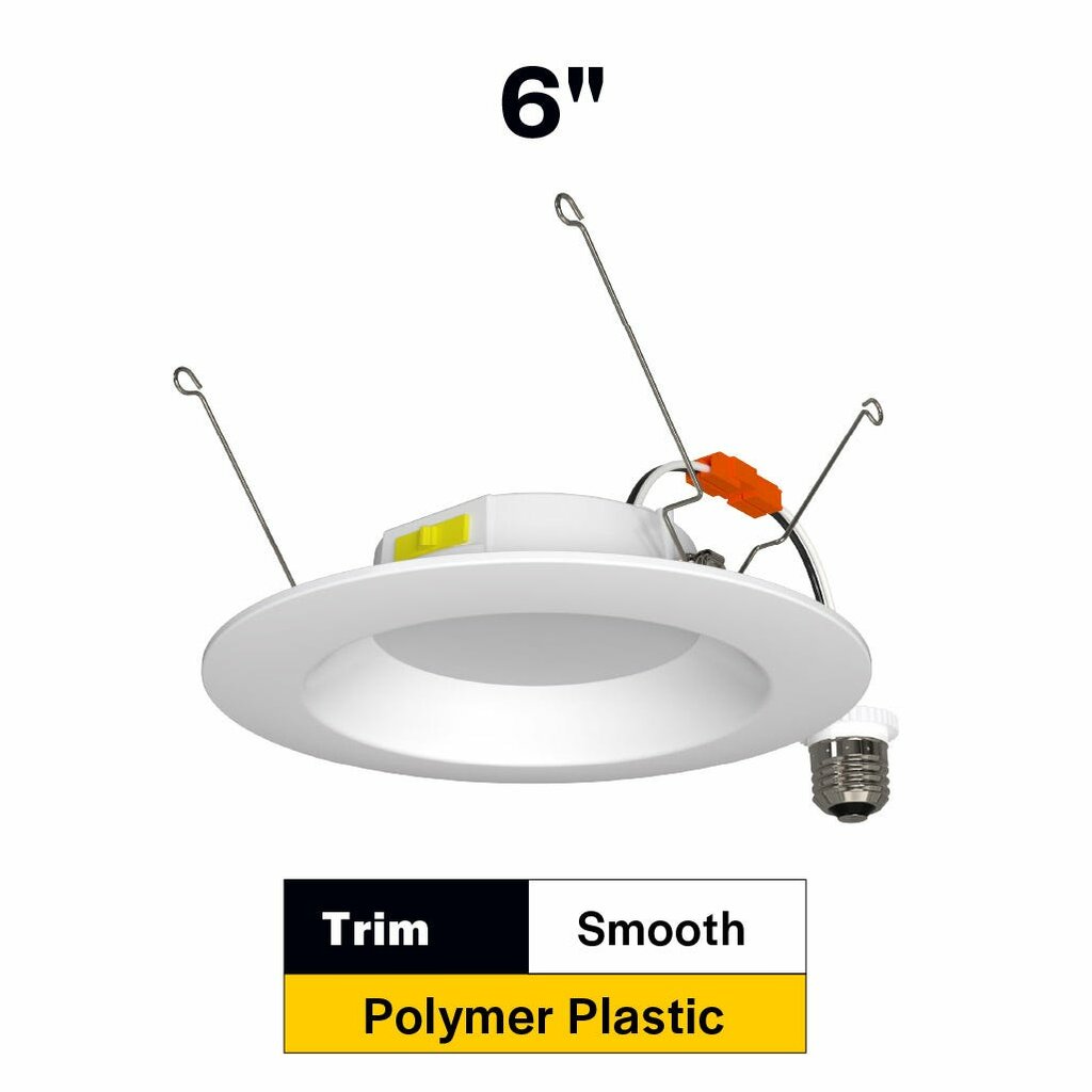Halco 89018 10W LED Smooth Dimmable Fixture Residential Retrofit