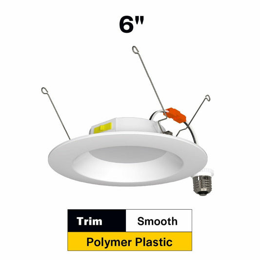 Halco 89018 10W LED Smooth Dimmable Fixture Residential Retrofit