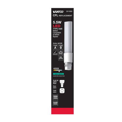 10 pack - Satco S11553 5.5W LED Light Bulb